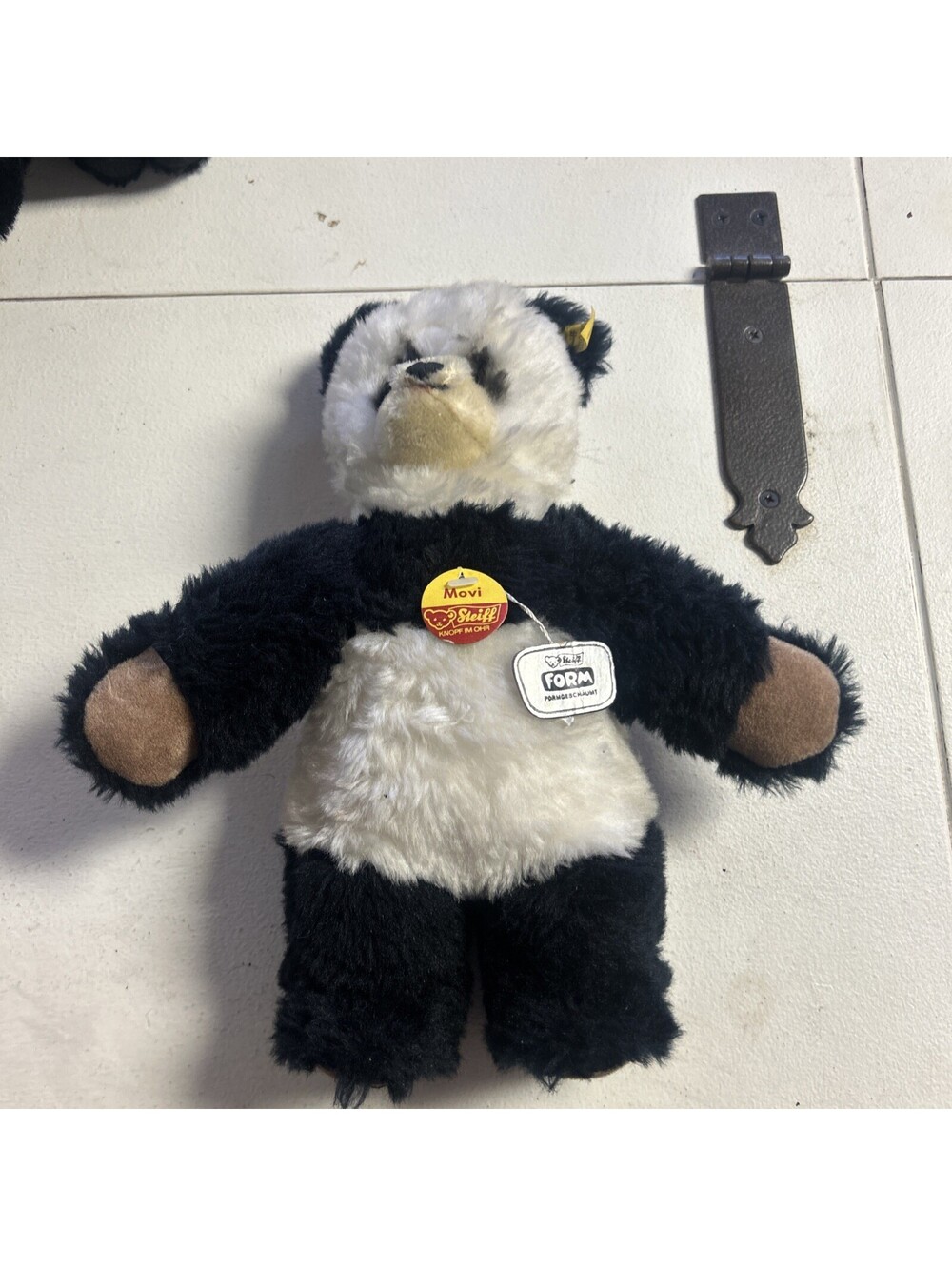 Steiff Movi Panda #6202/30, Plush, 12 inch, Circa 1973, Rare